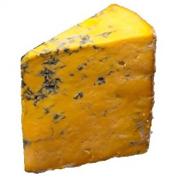 Fetta di formaggio Shropshire-Blue